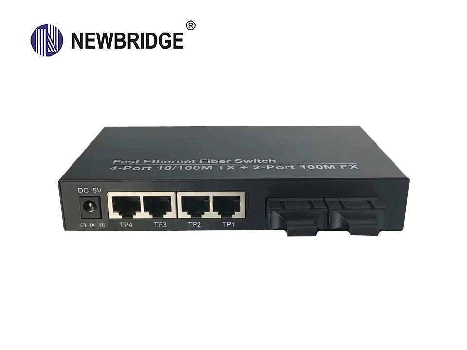 2 port 100Base-FX,4 port 10/100 Base-Tx Fiber Switch|ND-820-2FX4TX-SC