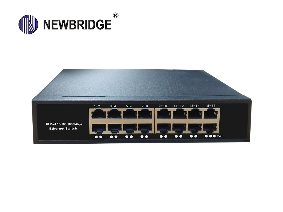 16 port 100/1000Mbps Ethernet Switch 12VA|ND-921-16TX