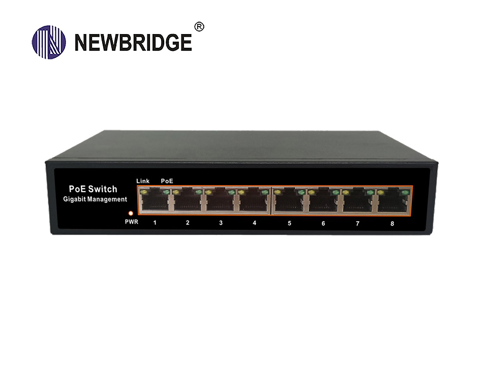 8 Port 10/100/1000Mbps 150W power supply|ND-GS0800P Web-managed PoE Switch