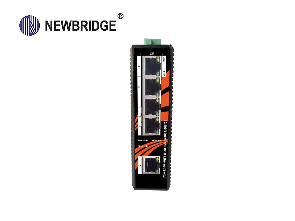 5 Port 10/100M/1000Mbps PoE|Unmanaged Industrial Ethernet Switch|Newbridge ND2PG05TX